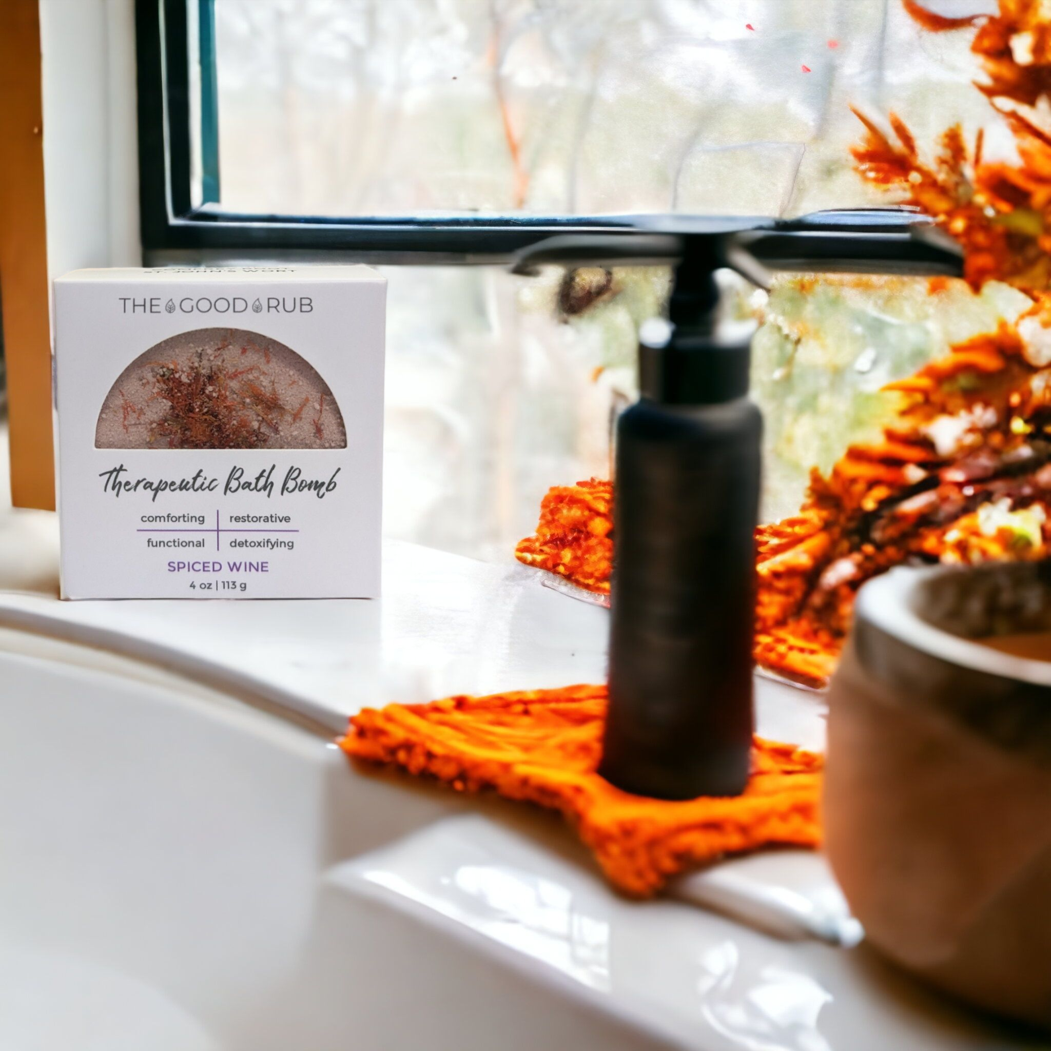 Herbal-Infused Spiced Wine Bath Bombs
