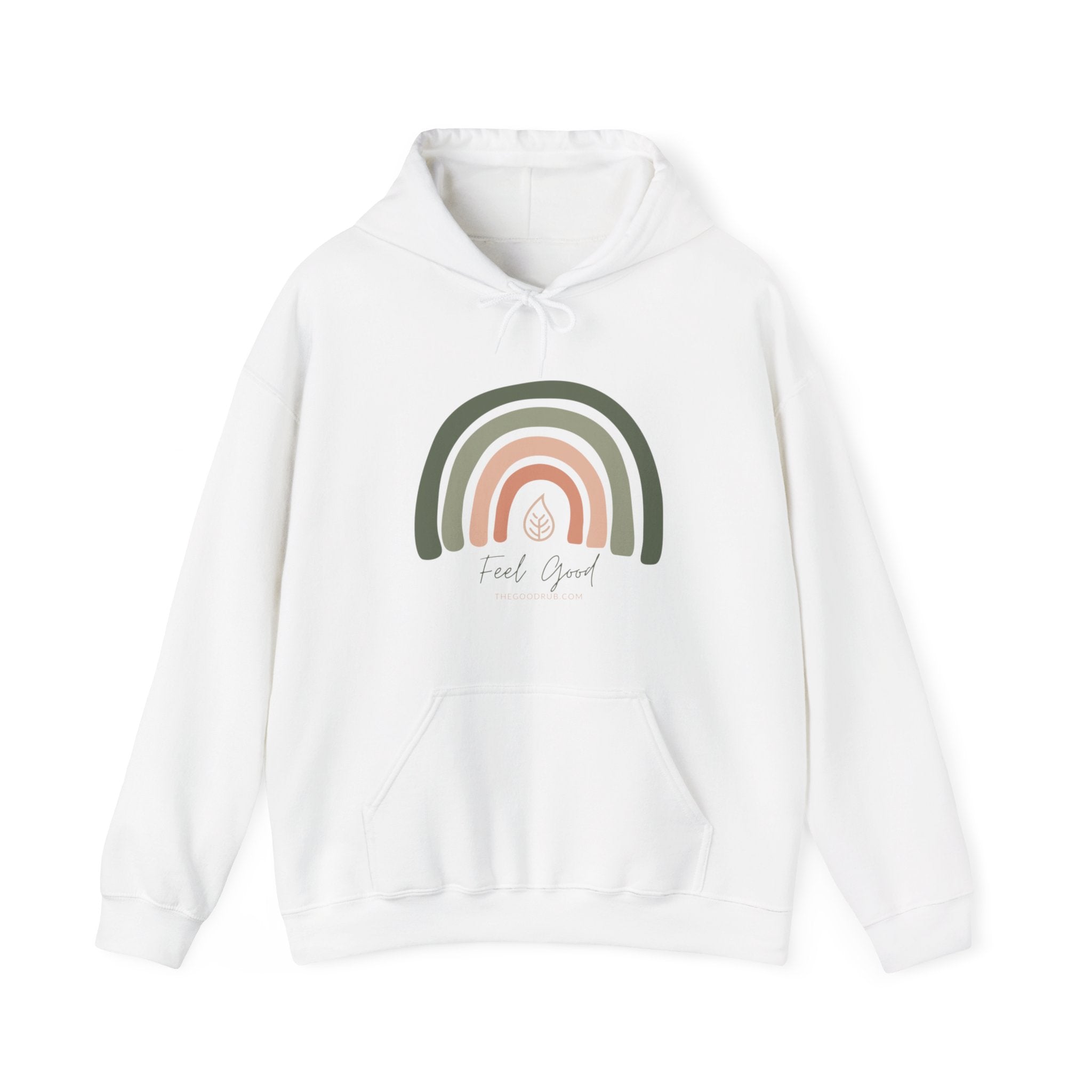 Feel Good Rainbow - Unisex Heavy Blend™ Hooded Sweatshirt - The Good Rub