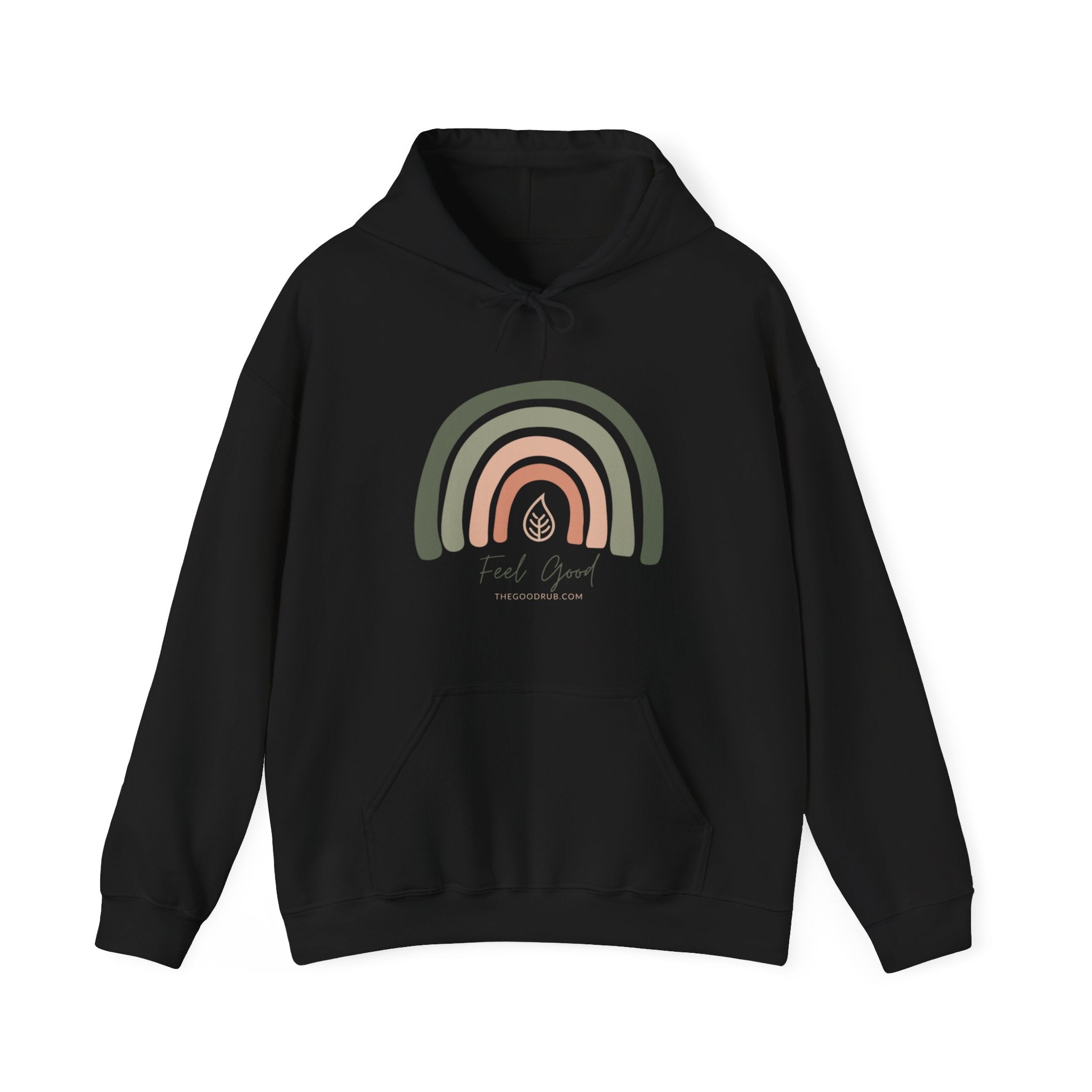 Feel Good Rainbow - Unisex Heavy Blend™ Hooded Sweatshirt - The Good Rub