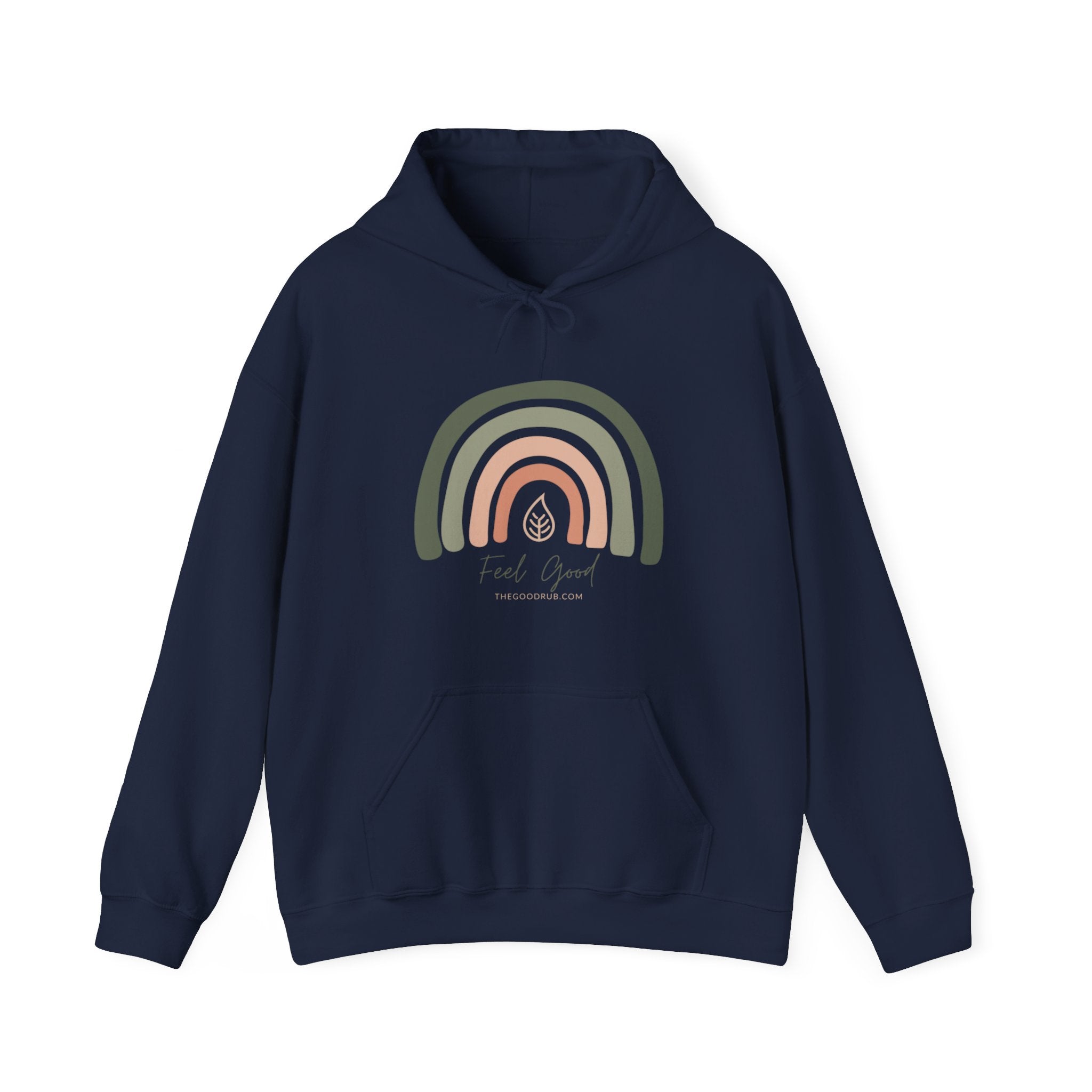 Feel Good Rainbow - Unisex Heavy Blend™ Hooded Sweatshirt - The Good Rub