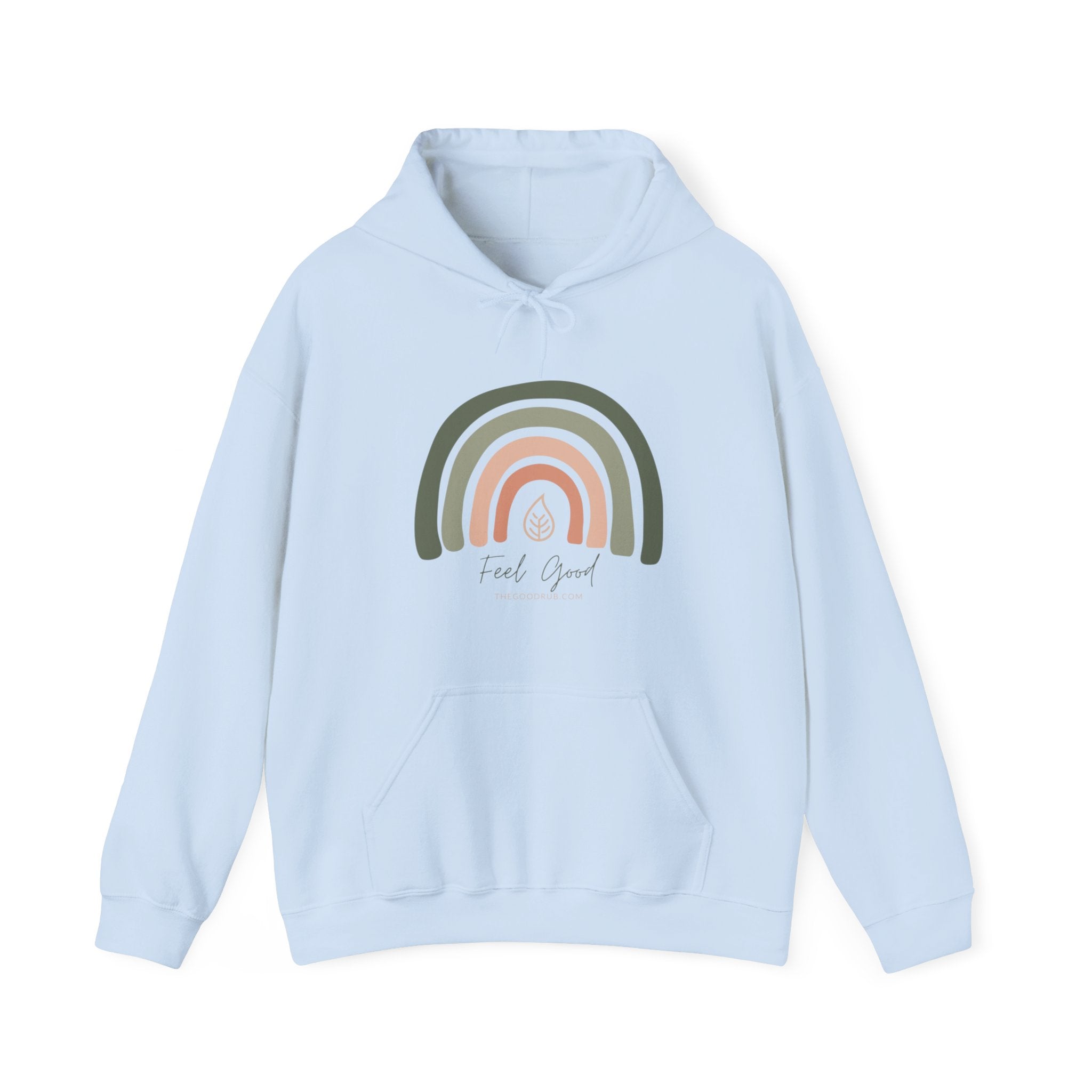 Feel Good Rainbow - Unisex Heavy Blend™ Hooded Sweatshirt - The Good Rub