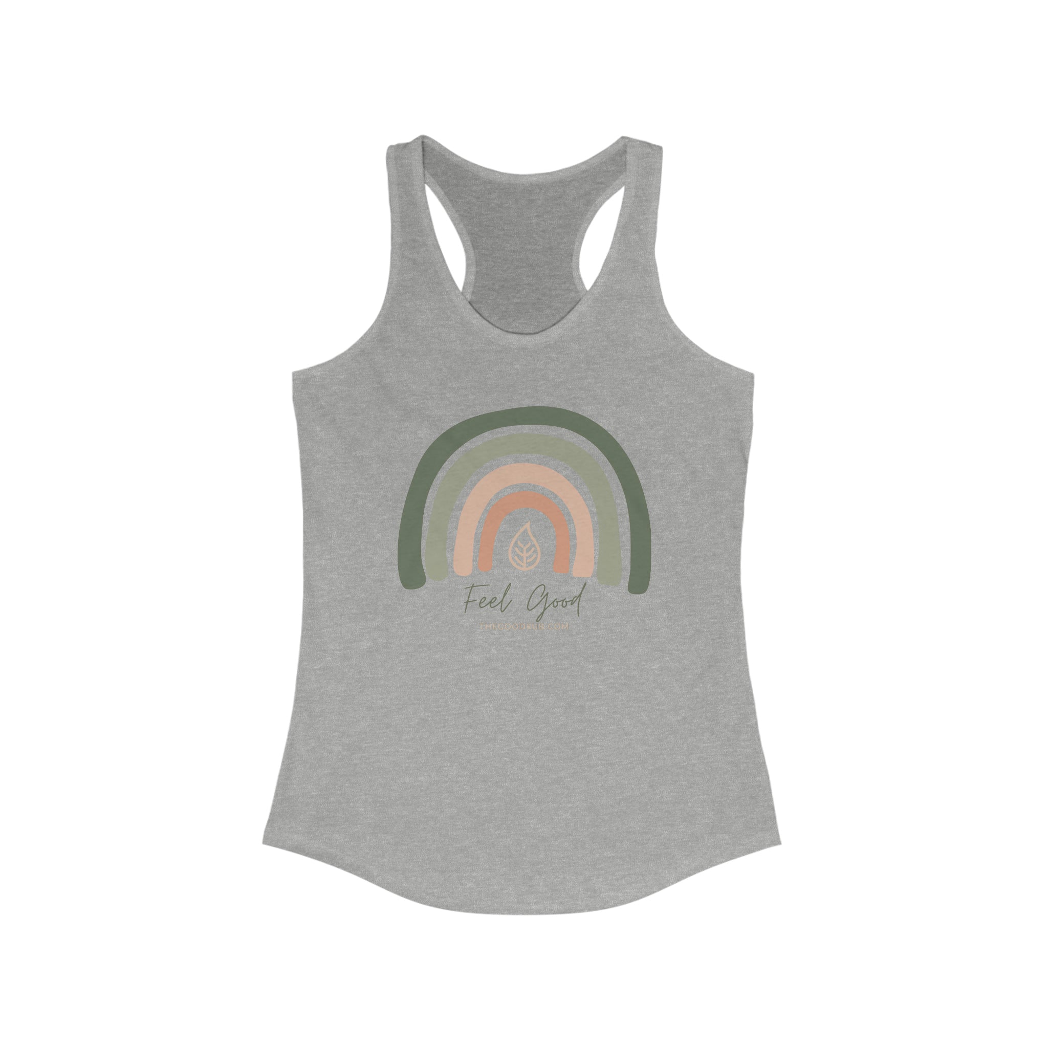 Feel Good Rainbow - Women's Racerback Tank - The Good Rub