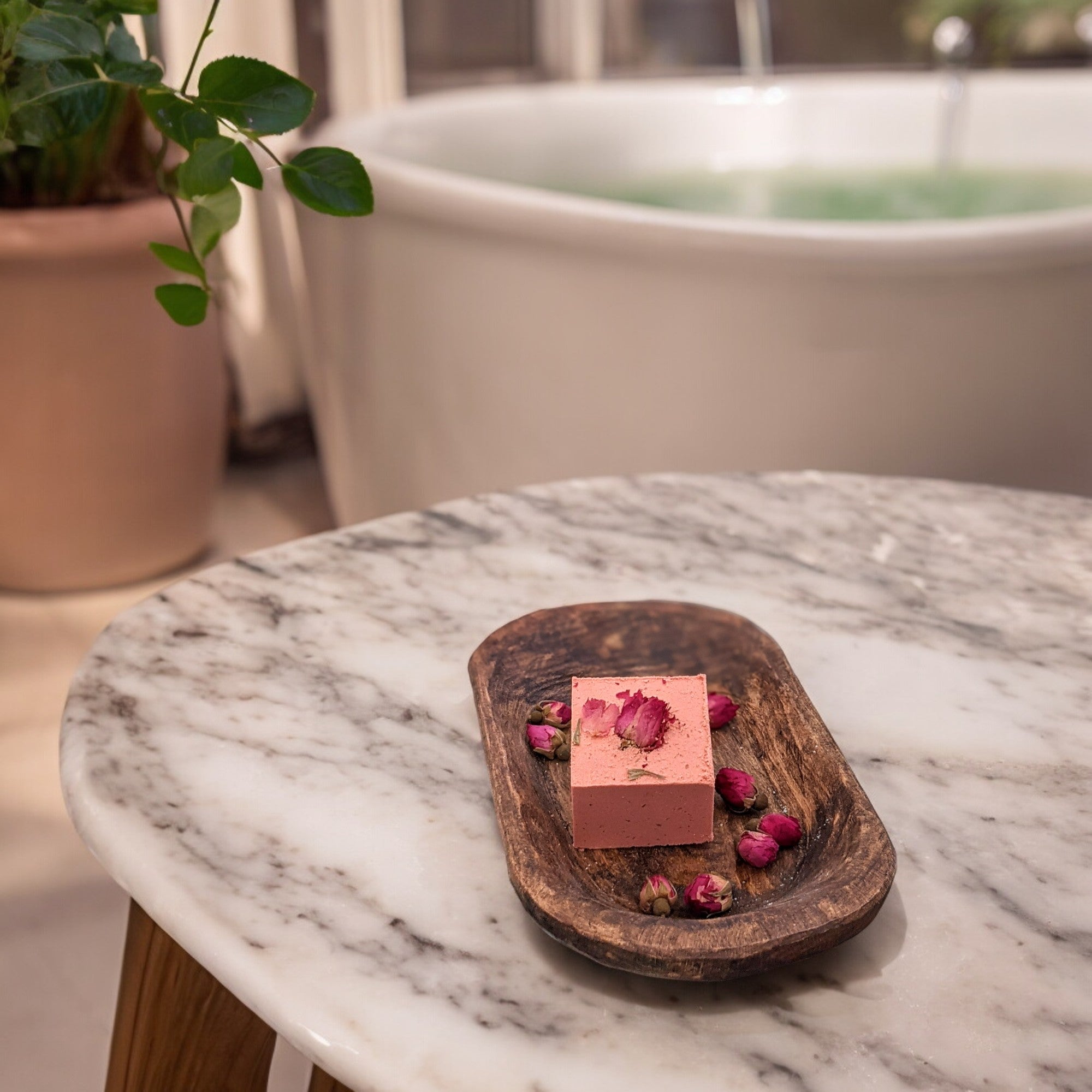 Herbal - Infused Rose Bath Bombs - The Good Rub