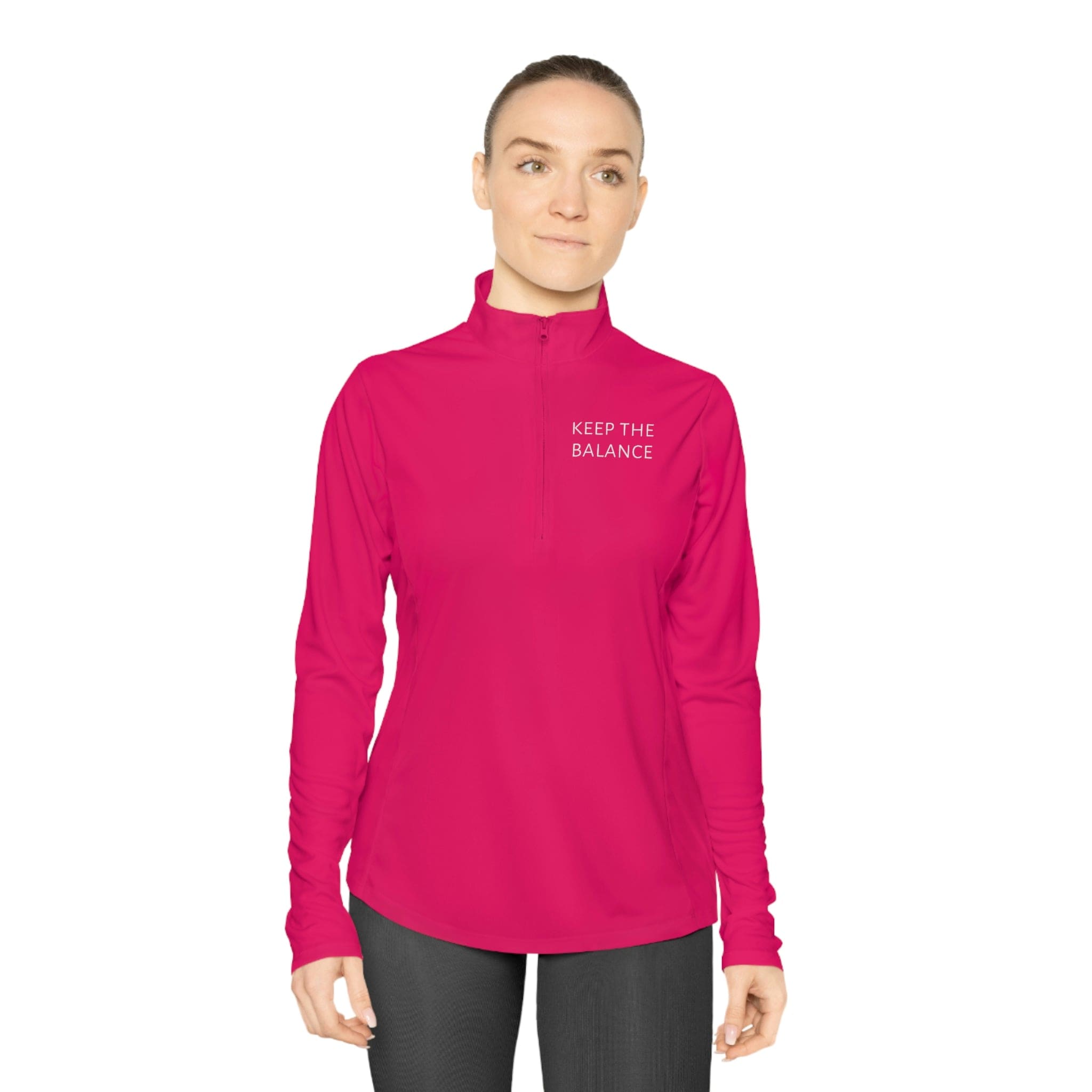 Keep The Balance - Ladies Quarter-Zip Pullover - The Good Rub