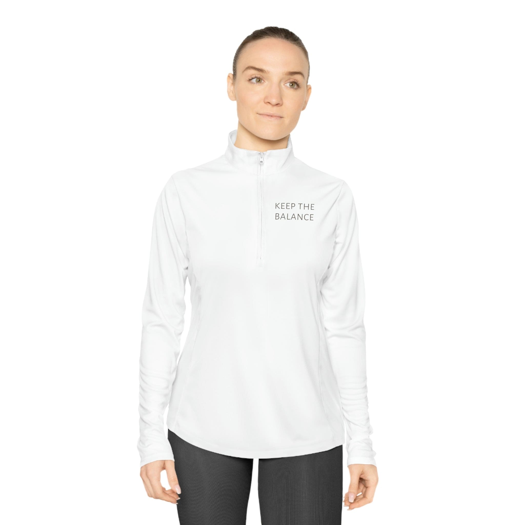 Keep The Balance - Ladies Quarter-Zip Pullover - The Good Rub