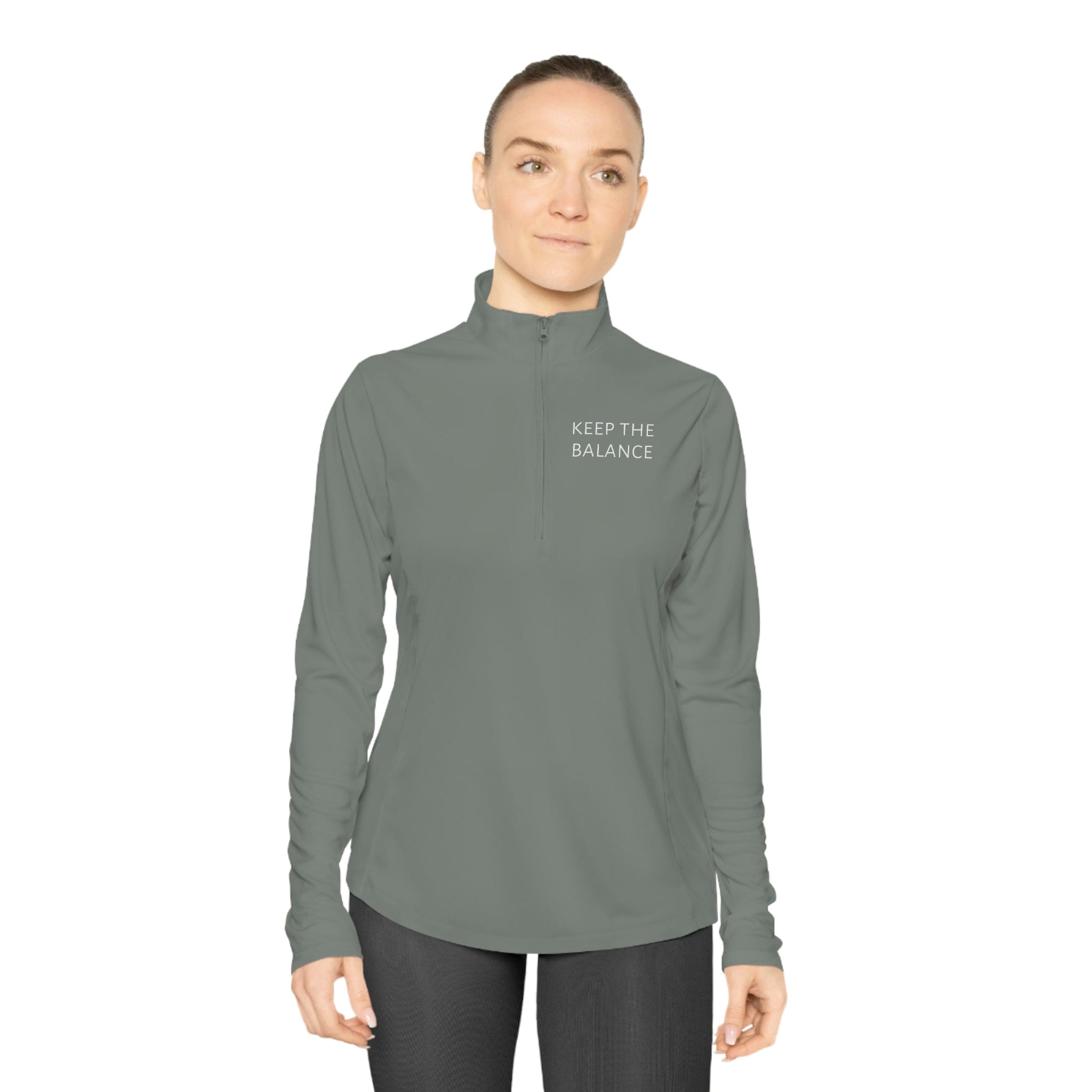 Keep The Balance - Ladies Quarter-Zip Pullover - The Good Rub