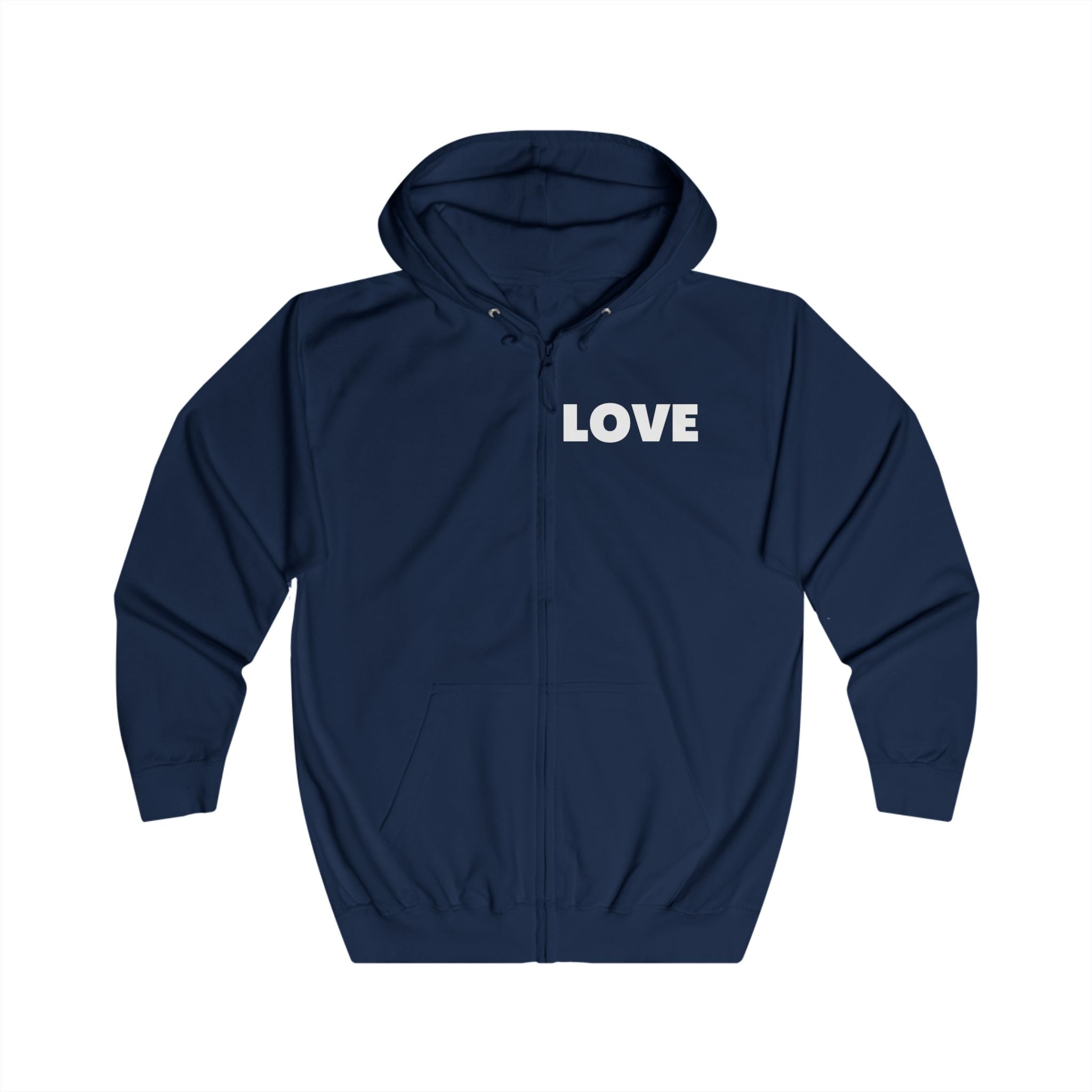 Self Love Unisex Full Zip Hoodie - Cozy and Inspirational Apparel - The Good Rub
