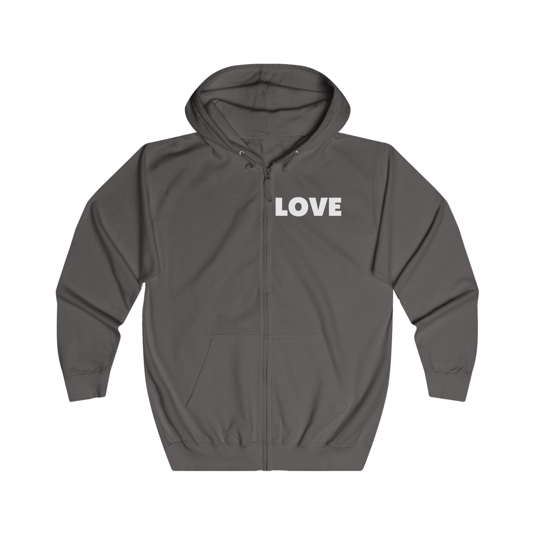 Self Love Unisex Full Zip Hoodie - Cozy and Inspirational Apparel - The Good Rub