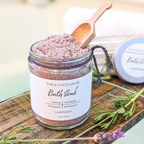Lavender Bath Soak | Best Bath Soak | The Good Rub