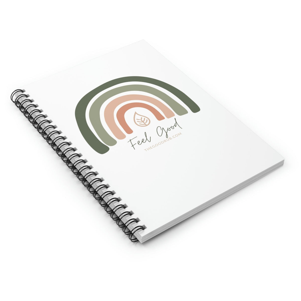 Feel Good Rainbow Spiral Notebook - Ruled Line - The Good Rub