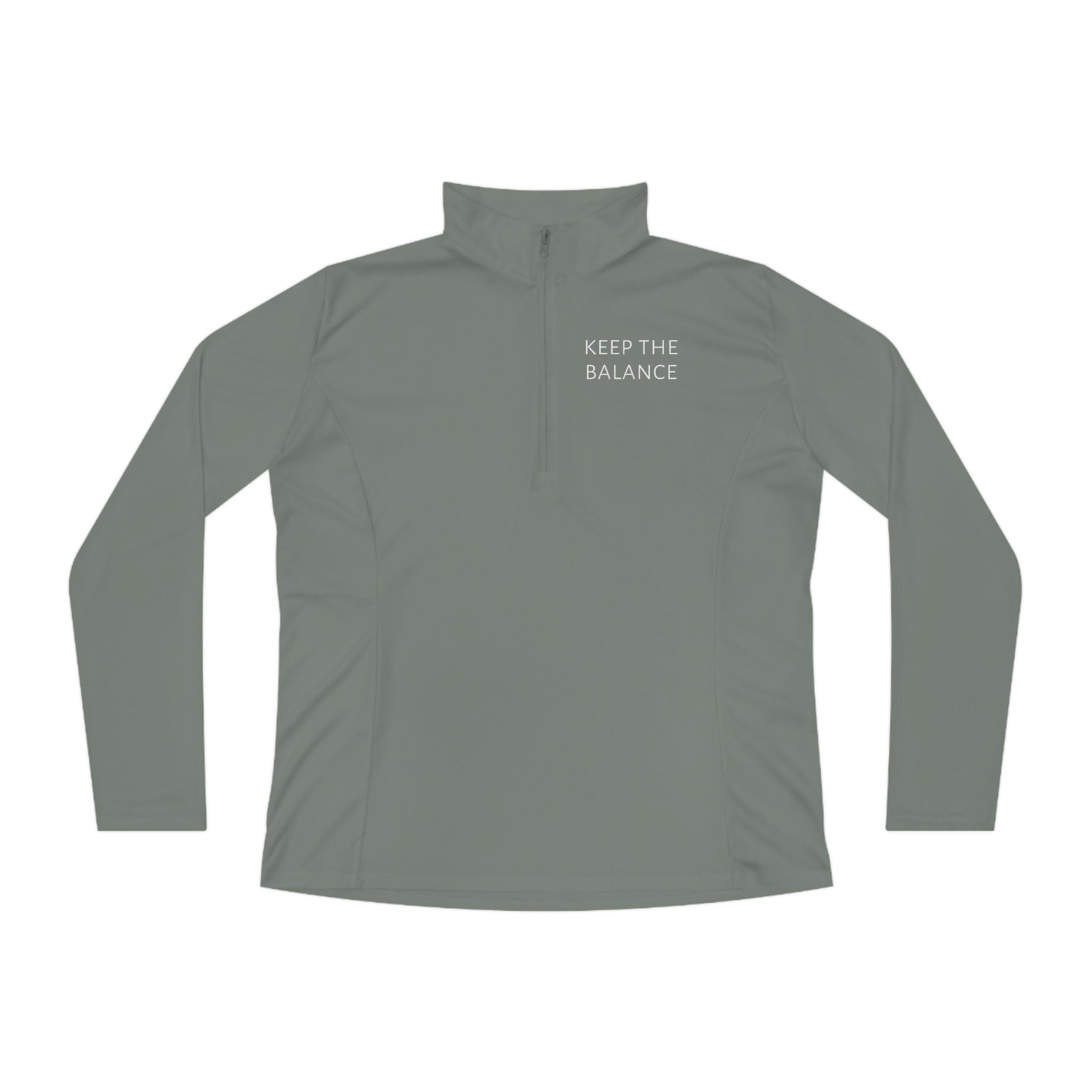 Keep The Balance - Ladies Quarter-Zip Pullover - The Good Rub