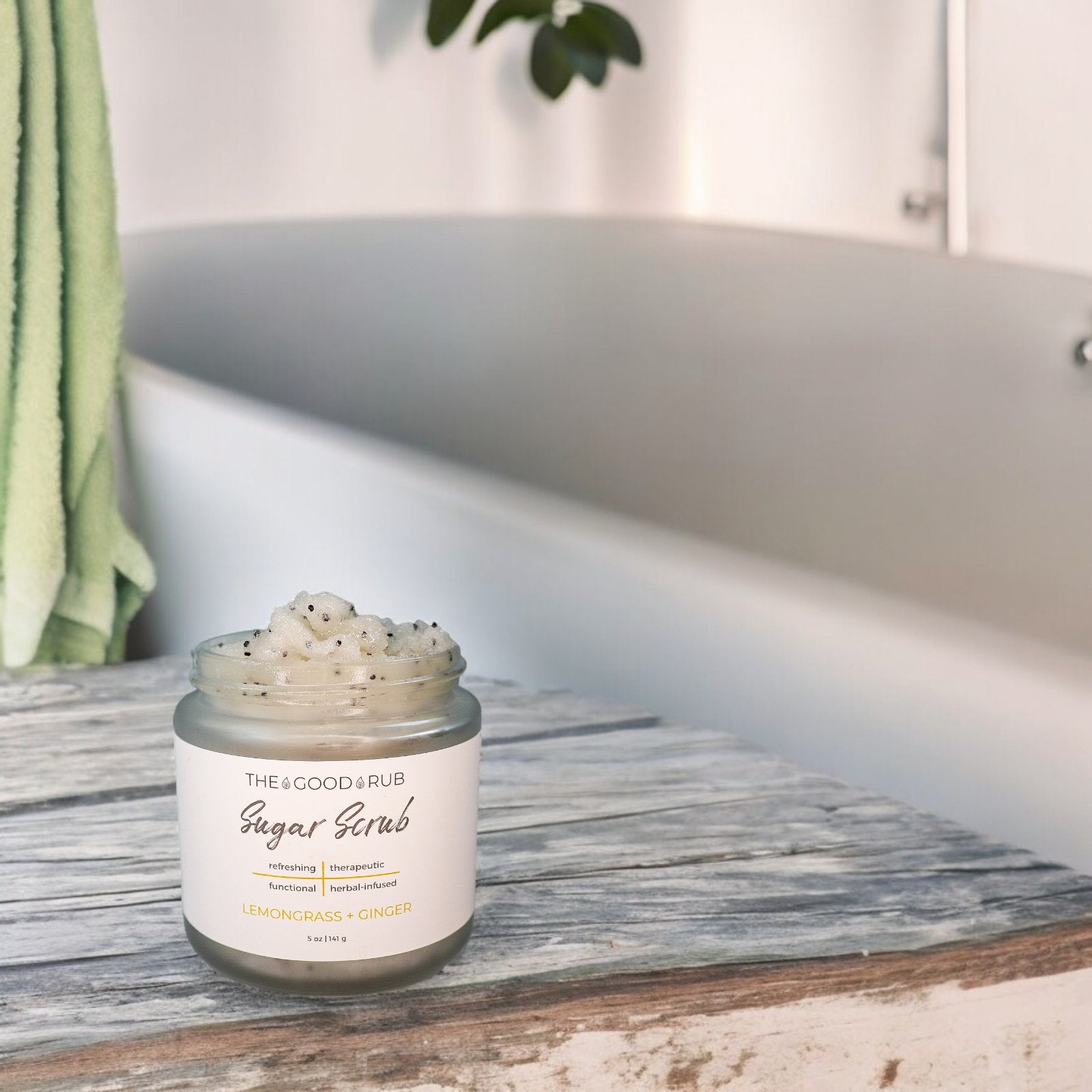 Lemongrass + Ginger Sugar Scrub - The Good Rub