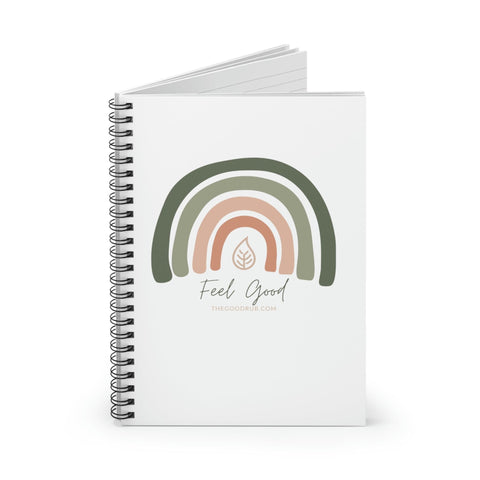 Rainbow Spiral Notebook | Feel Good Notebook | The Good Rub