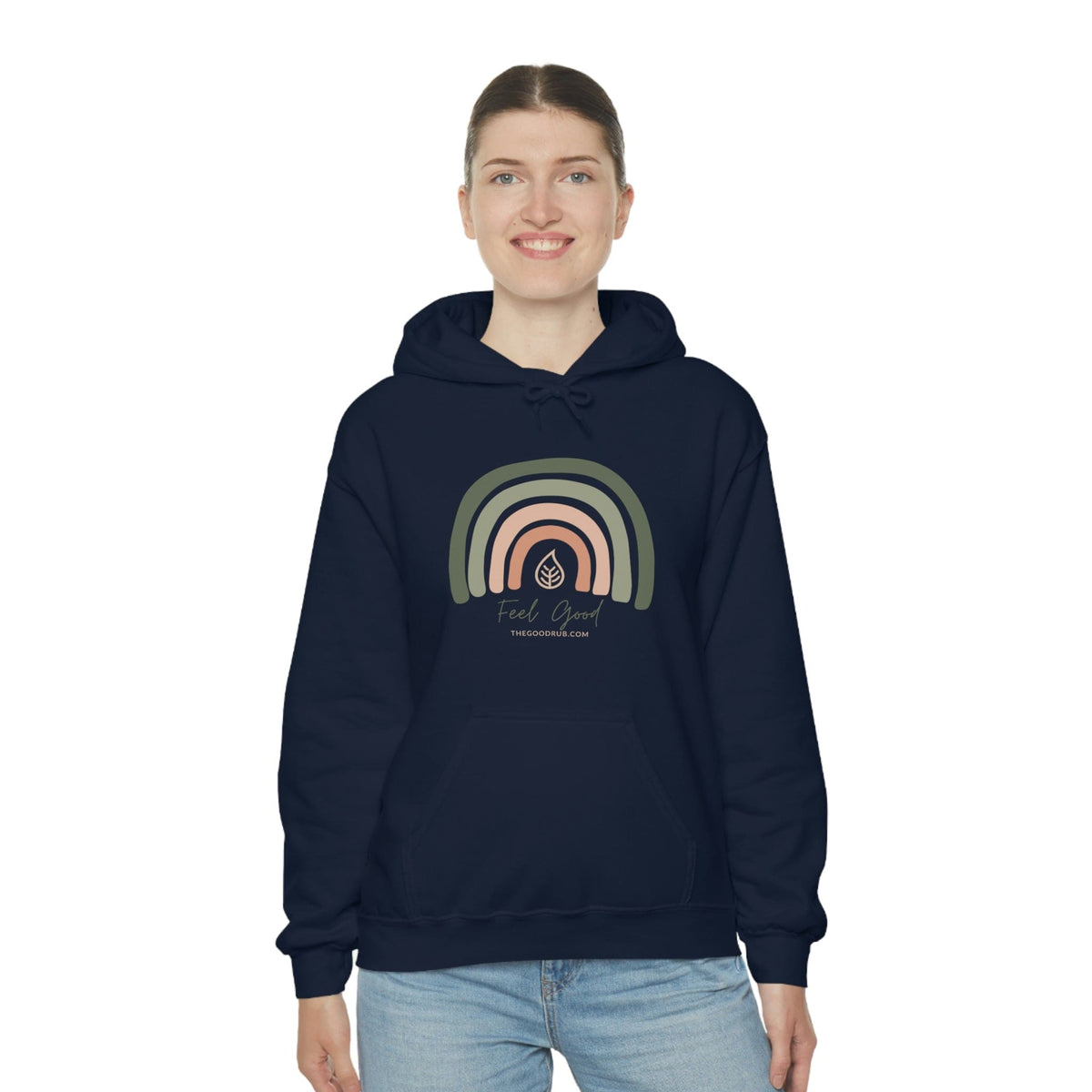 Feel Good Rainbow - Unisex Heavy Blend™ Hooded Sweatshirt